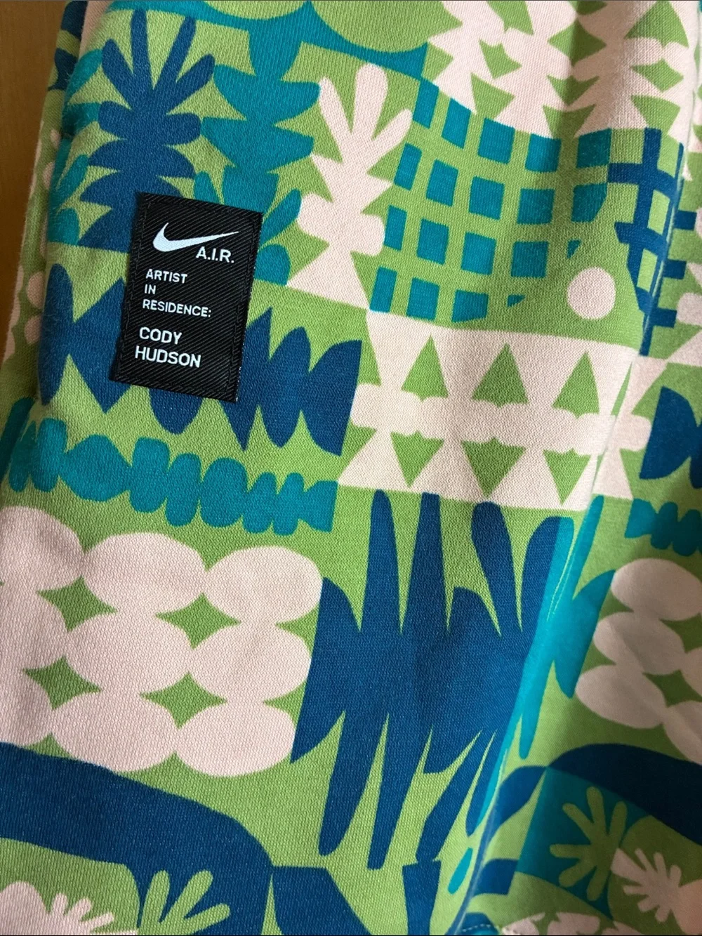 Nike Green, Teal & Pale Pink Patterned Athletic Shorts Sz xl